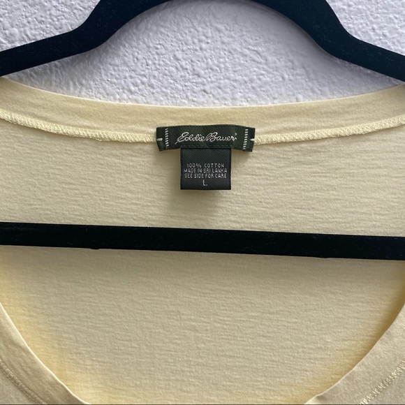 Eddie Bauer wide neck tee shirt small medium large - Picture 3 of 3